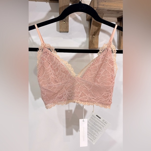 NWT Jonathan Simkhai Lace Bralette Desert Rose Pink XS - Picture 3 of 9